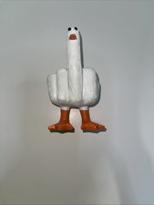 Funny Middle Finger Duck Desk Toy Gag Gift Present For Birthday Hilarious Duck