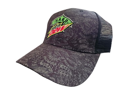 Hard MTN DEW Truckermütze mit Druckknopflasche schwarz bestickt Mountain Dew neu - Bild 2 von 7