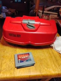 Virtual Boy Console with RED ALARM Game and Nintendo CONSOLE FOR PARTS OR REPAIR