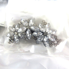 Hair Clips for Women, 4 PCS Rhinestone Hair Barrettes, 2" four separate packaged