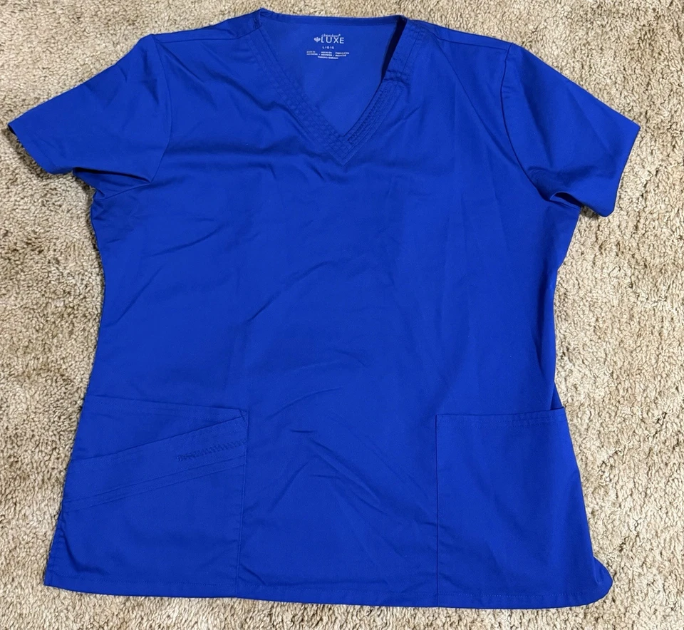 Lot Of 3 Women’s Scrub Tops Size L Cherokee & GT Performance, Disney, Medical - Image 4 of 4