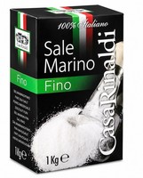 Casa Rinaldi Sale Marino Fino 1 Kg – Feines Italienisches Meersalz FüR KüChe, Ko
