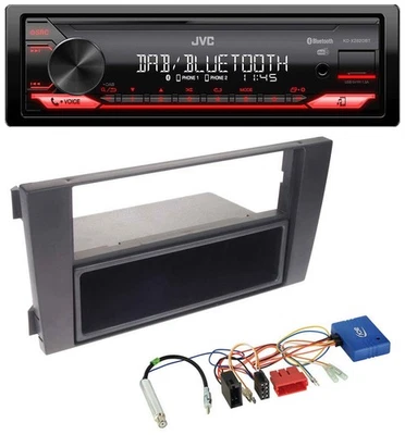 JVC Bluetooth USB DAB CAN-Bus Autoradio für Audi A6 2002-2005 schwarz - Bild 1 von 4
