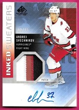 2021-22 Upper Deck Sp Game Used ANDREI SVECHNIKOV #IS-AS Patch Autograph 02/15