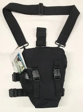 BLACKHAWK! Black Drop Leg OMEGA Gas Mask / General Purpose Pouch PN 56GM00BK NOS
