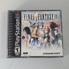 Playstation 1 Final Fantasy 9 IX Black Label CIB Complete - BROKEN CASE