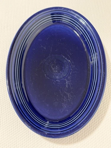 Fiesta Ware Large Cobalt Serving Platter 13 1/2" Dish