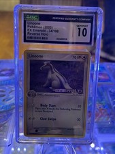 Pokémon Linoone Card 34/106 Uncommon Reverse Holo, Emerald Stamped on eBay