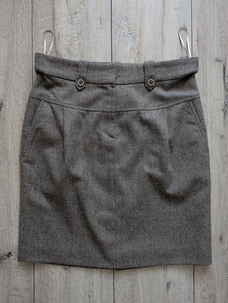 Women Brunello Cucinelli Skirt Grey Wool 36
