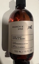 Branch & Vine hand soap frankincense & myrrh