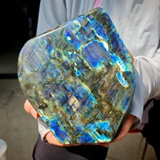 7.48LB Natural Labrador moonstone quartz free form mineral specimen 3.4kg