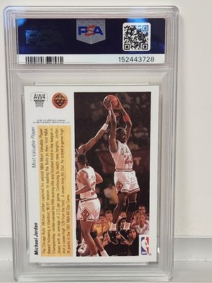 1991 UD AWARD WINNER HOLOGRAM #AW4 MICHAEL JORDAN PSA 9 | eBay