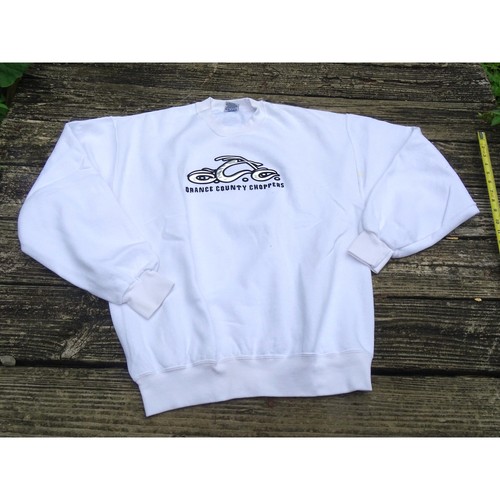 Etiqueta Jerzees Orange County Choppers de colección blanco plata logotipo metálico talla XL OCC - Imagen 1 de 8