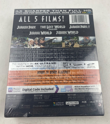 ジュラシック・ワールド 5-MOVIE COLLECTION 4K UHD ジュラシック・ワールド 5ムービー 4K UHD コレクション（5枚組