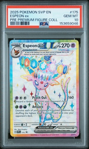 Pokemon TCG Espeon ex 175 Scarlet & Violet Prismatic Promo PSA 10