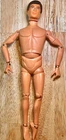 1964 Hasbro GI Joe Brown Flocked Hair Blue Eyes Action Figure
