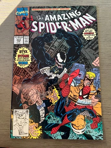 Amazing Spider-Man #333 Marvel 1990 Erik Larsen Venom Cover - VF/NM 9.0