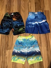 OP Boys Swim Trunks Y2K Sz 6/7 6 7 Lot EUC Board Shorts