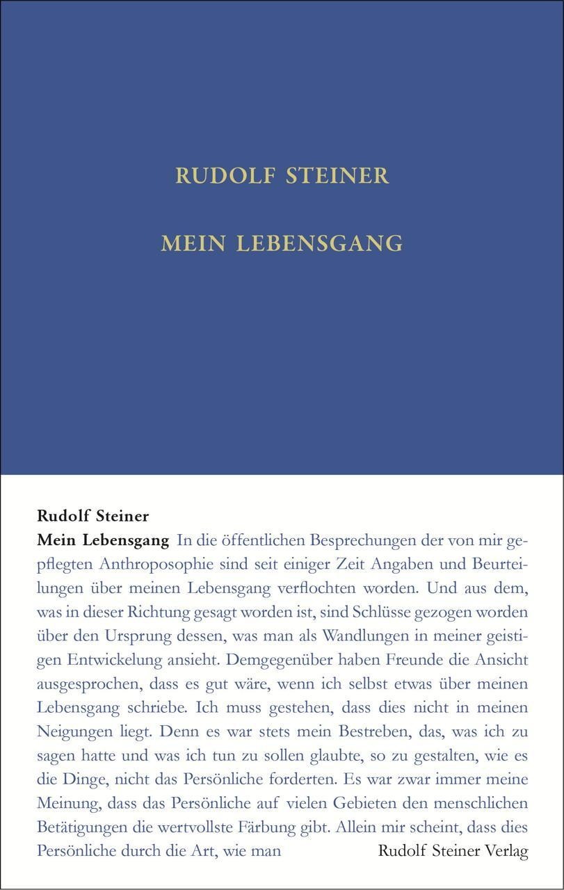 Mein Lebensgang Rudolf Steiner