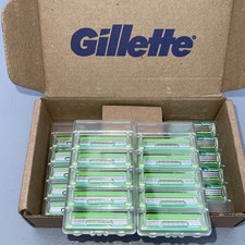 20 Count Gillette Mach3 Sensitive Razor Blades Lubricating Strip Smooth Shave 2.90 per gallon