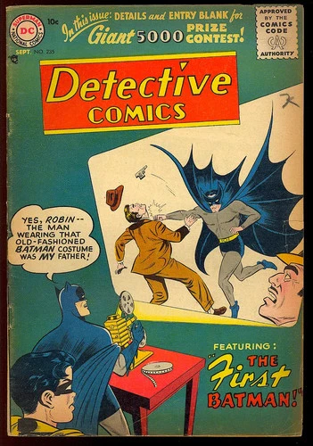Detective Comics #235 Nice Origin Batman Golden Age Vintage DC Comic 1956 VG+