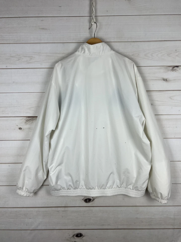 Chaqueta Olímpica Nike EE. UU. XL Blanca Azul Torino 2006 Juegos de Invierno Cortavientos Para Hombre Foto 2 de 4