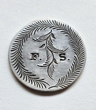 1836 Capped Bust Dime Love Token #CB3