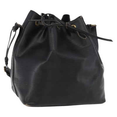 LOUIS VUITTON Epi Petit Noe Shoulder Bag Black M44102 LV Auth 175772