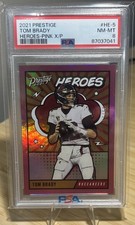 2021 Panini Prestige Heroes Tom Brady #HE-5 Xtra Points Pink /50 PSA 8 NM-MT