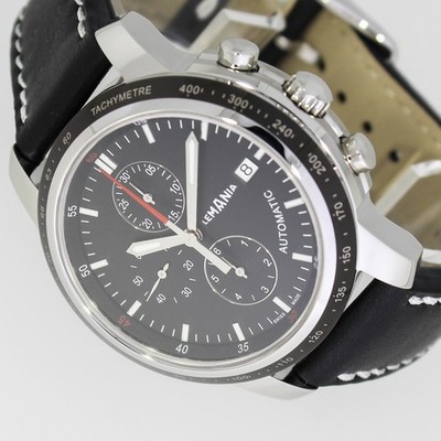 LEMANIA LEM-ST-1000 AUTOMATIC CHRONOGRAPH 43mm BOX PAPIERE UHR NEU