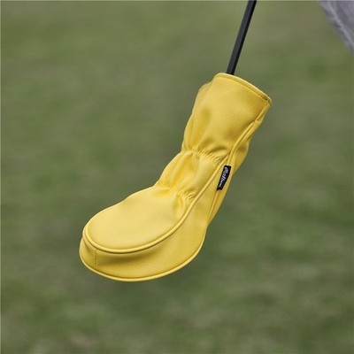 Malbon Golf 3-piece Head Cover Set (1W Yellow.FW Khaki.UT White