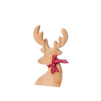 "Elch \"Silke\" Adventsdeko, Weihnachtsdeko, Statue, Holzelch, Natur, Standfigur"