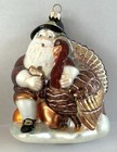 Kurt Adler Christmas Ornament Polonaise November Santa Ap1386 Santa & Turkey