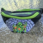 Vintage 1989 TMNT Teenage Mutant Ninja Turtles Fanny Pack ZIPPER WORKS Belt Bag
