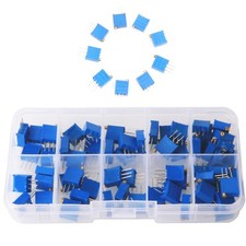 Potentiometer Set 60 Stück Widerstandskit multivoltage Profi trimmer elektron...