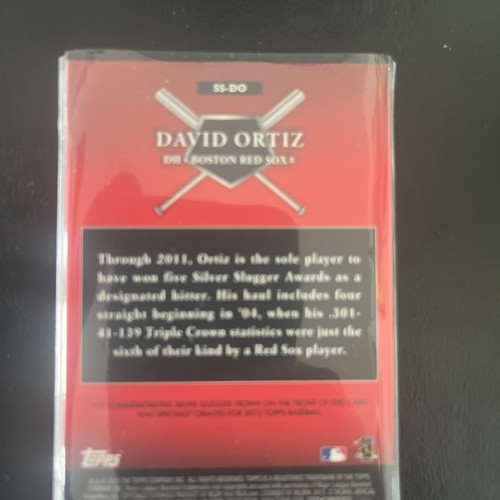 David Ortiz 2004 Topps HOF SILVER SLUGGER AWARD CARD - Picture 2 of 2