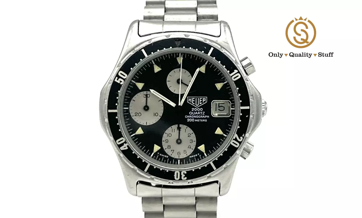 Heuer 2000 quartz best sale chronograph