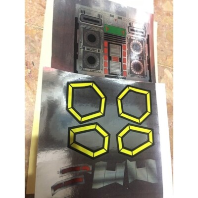 Uncut Japan ver. Sticker/decal  REPRO for 90s Deluxe TOR the shuttlezord  MMPR