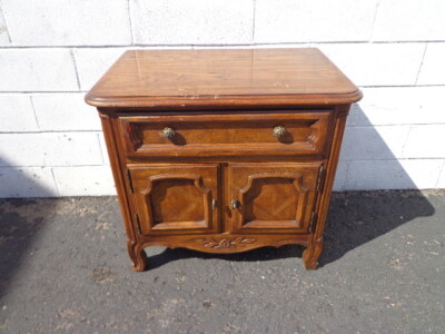 Drexel Nightstand Francesca Bedside Table Vintage Regency