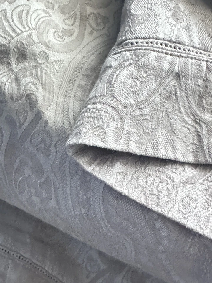 (2) Lauren Ralph Lauren Suite Cache Caqui Std Shams 100% Algodón Botón Adcl. Foto 3 de 4