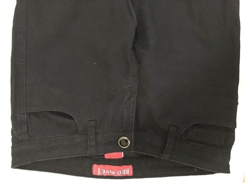 Red rivet small black silver embelishment bootcut jeans low waisted 90s Y2K - Picture 3 of 7
