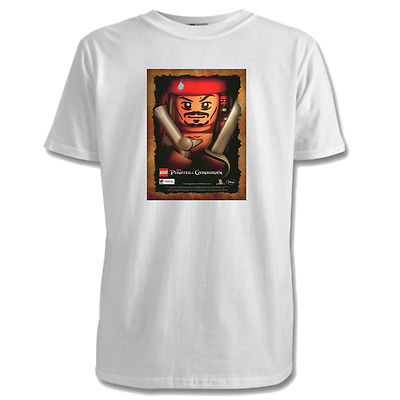 Lego Fluch der Karibik Kinder T-Shirts - 2 Designs / 5 Farben / Größen 1-11