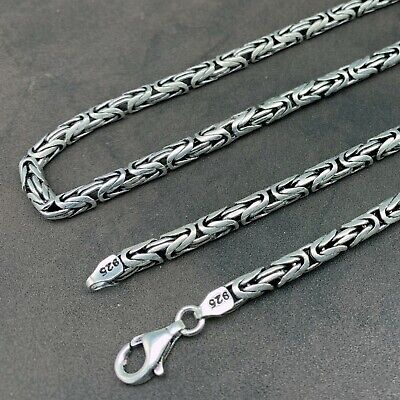 18" STERLING SILVER BLACK WAX COTTON NECKLACE 3mm #969
