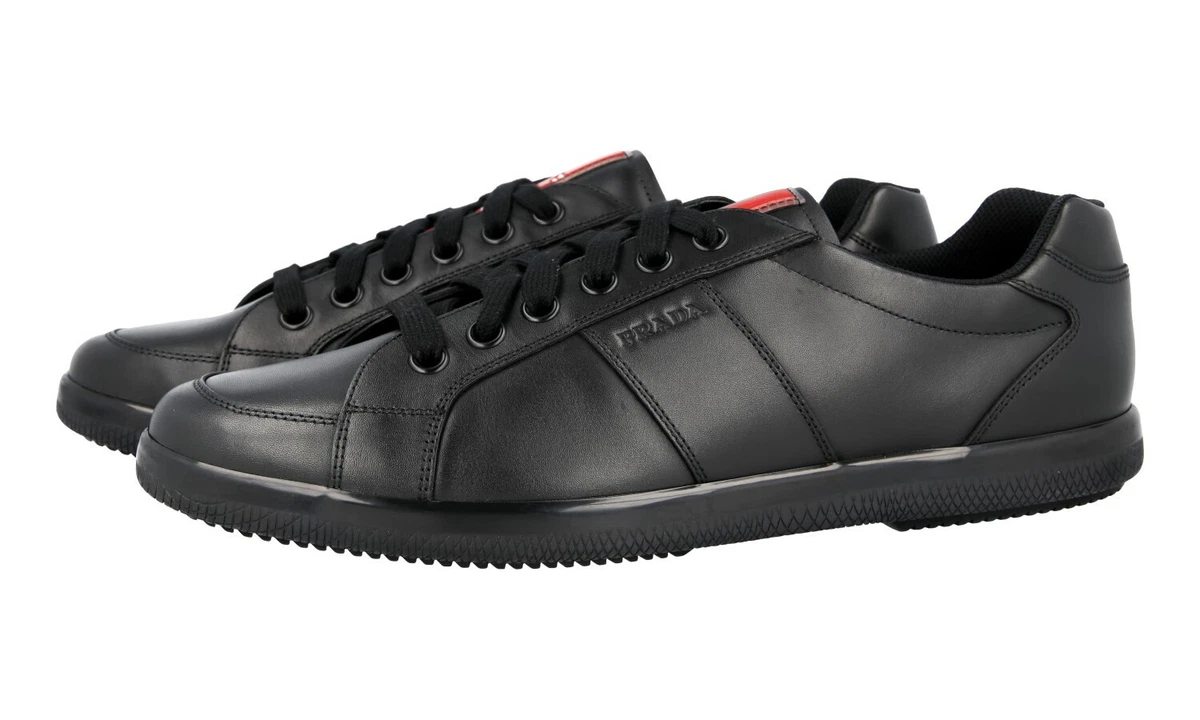 Luxurious Comfort: Calf Leather Sneakers by Prada