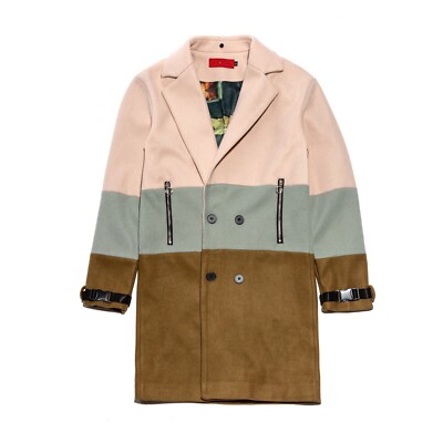 vie riche two tone overcoat