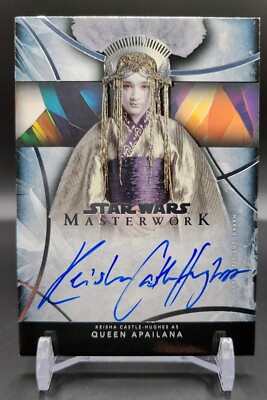 2024 Topps Star Wars Masterwork KEISHA CASTLE-HUGHES Auto On-Card Queen Apailana