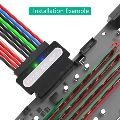 Adaptateur Secteur 24P avec Boîtier Plastique Adaptateur Secteur 90 Degrés pour Ordinateur - Photo 6/8