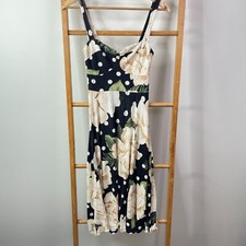 Farm Rio Dress Womens P Multicolour Floral Sleeveless Sweetheart Midi Lined
