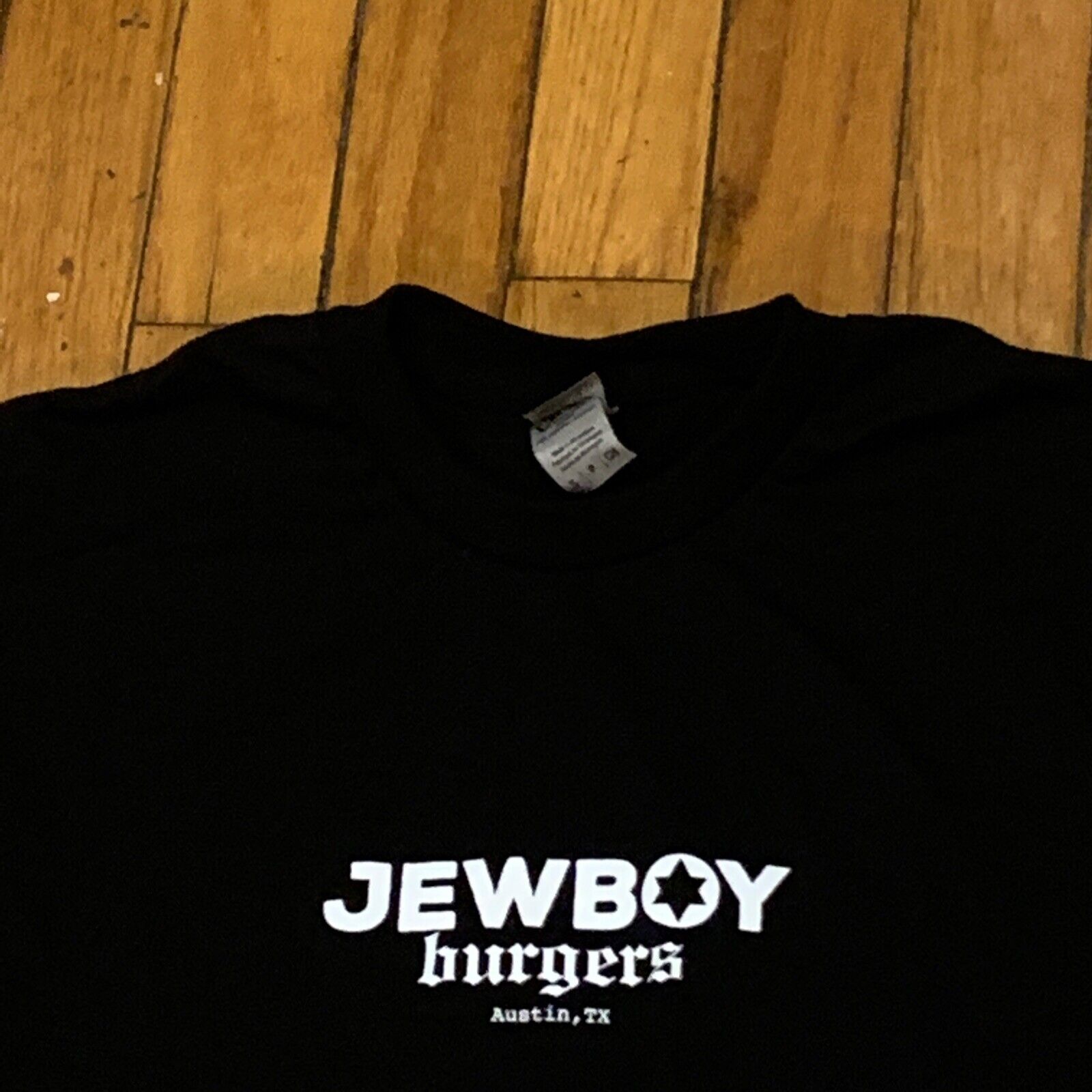 Jewboy Burgers Austin Texas Black T-Shirt Small R… - image 1