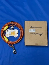 Petest 15ft Tie-Out Cable with Crimp Cover for Large Dogs Up to 90 Pounds